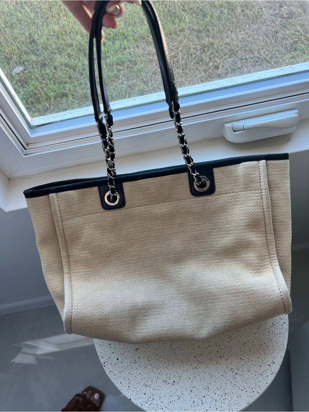 CHANEL Beige Deauville Tote - Small